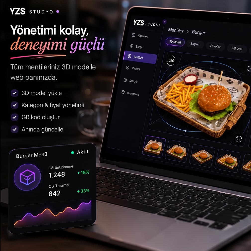 Menüyü Tasarla & QR Al